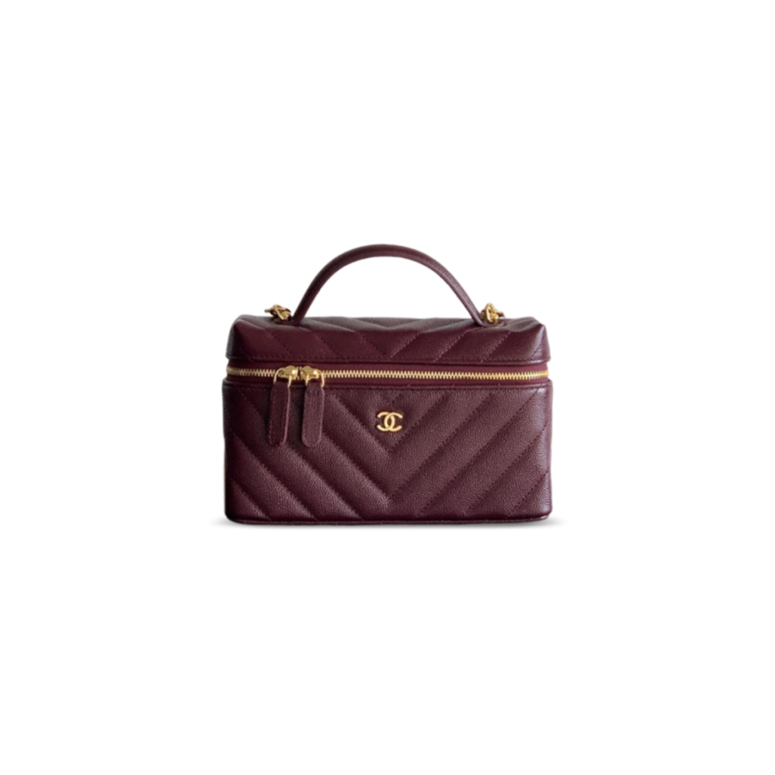 CHANEL VANITY WITH CHAIN GRAINED CALFSKIN AP5212 (19.5*17*5cm)